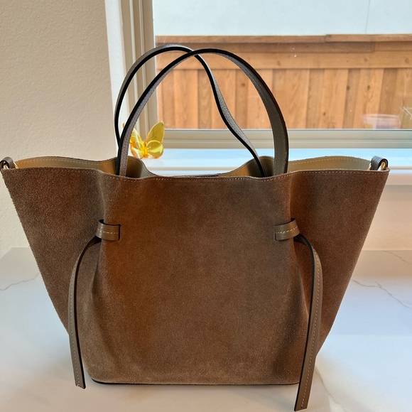 Colores Collective Suede Milan Tote in Sand - Picture 2 of 3